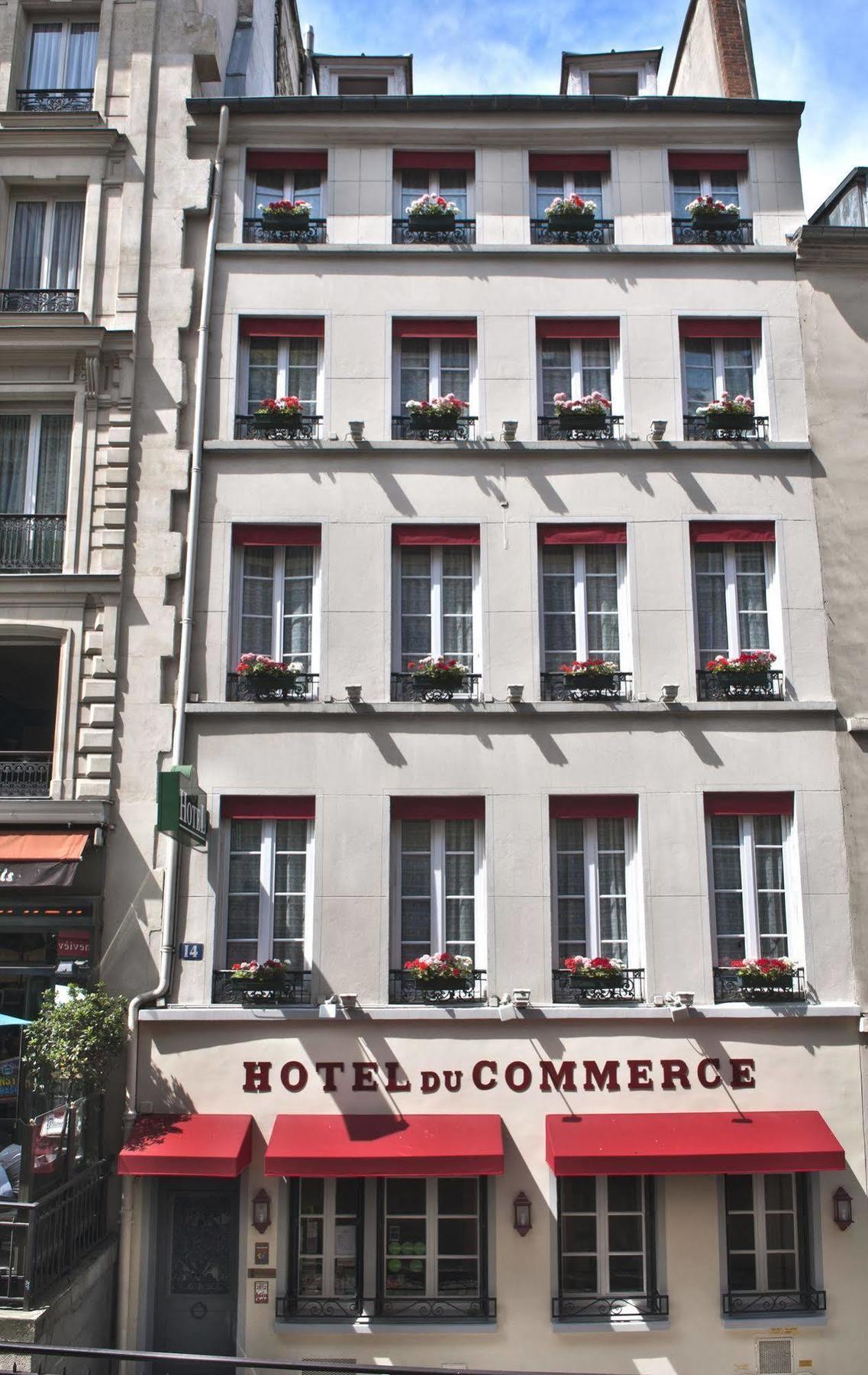 Hotel Du Commerce Párizs Kültér fotó